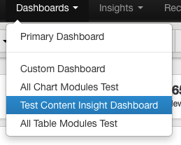 Custom Dashboards modules