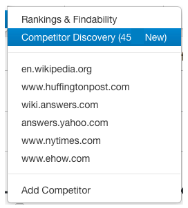 competitor discovery for content and search marketers