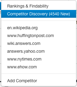 competitor discovery for marketers