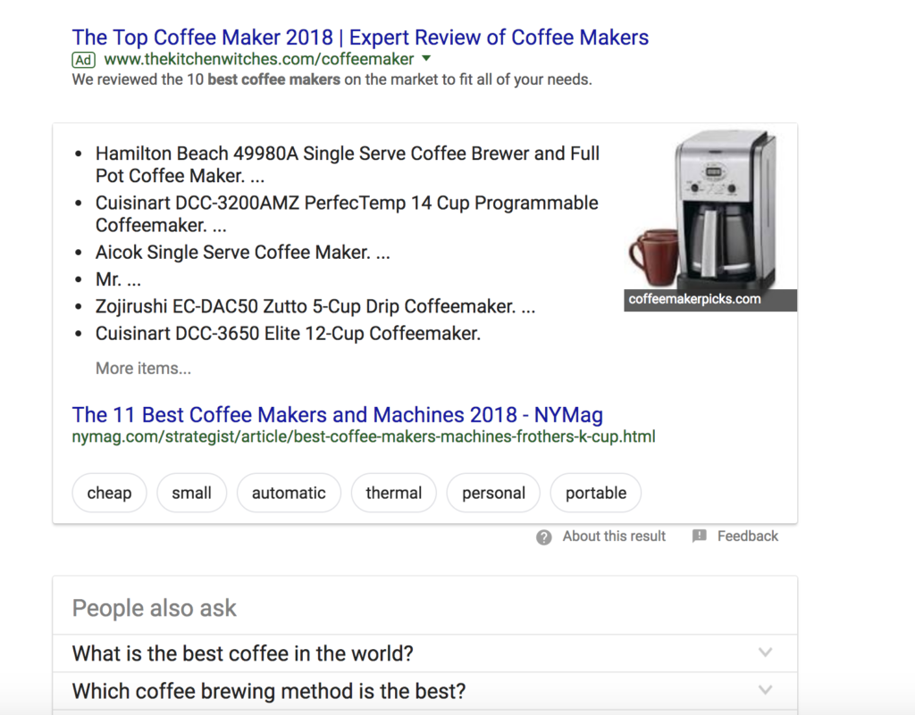 Google Featured Snippets impact on marketing and SEO