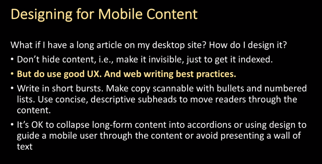 Designing for Mobile Content